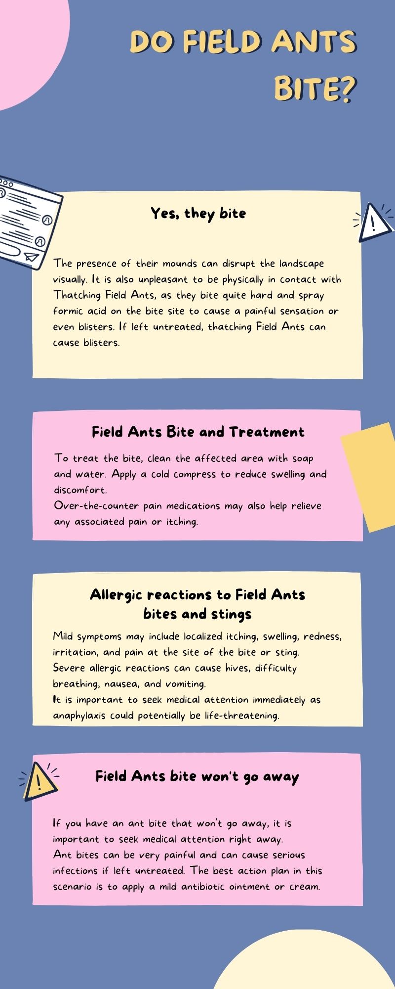 Do Field Ants Bite